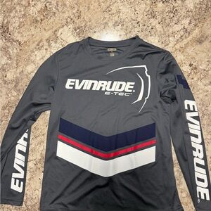 Evinrude E-TEC Men's Navy Long Sleeve Shirt